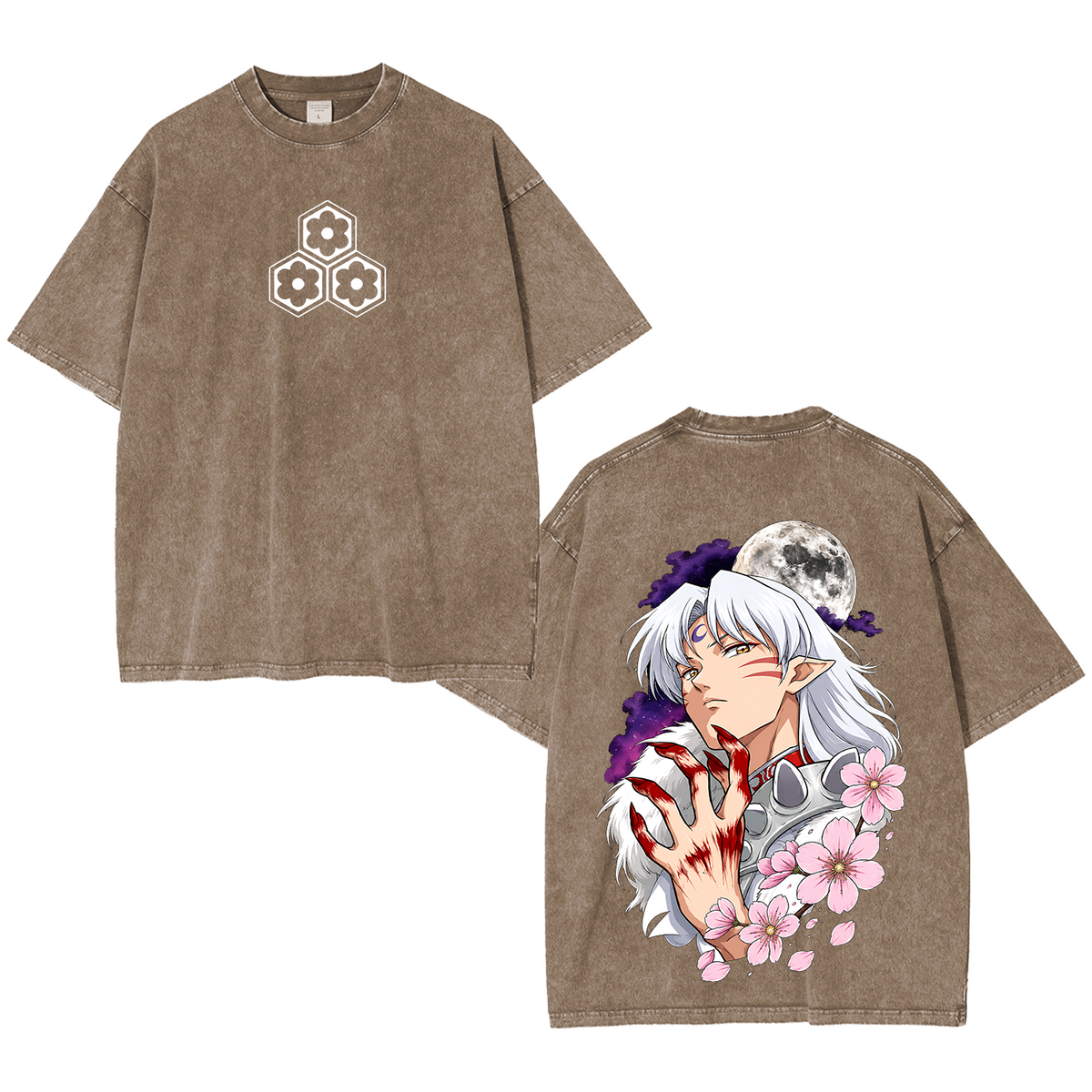 Inuyasha Vintage Polera Unisex Lavada