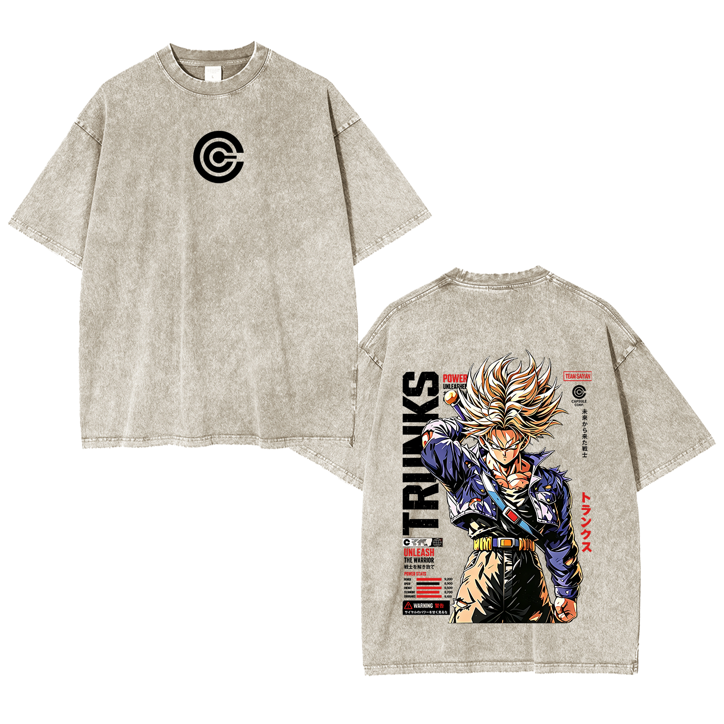 Future Trunks Dragon Ball Vintage Unisex Washed T-Shirt