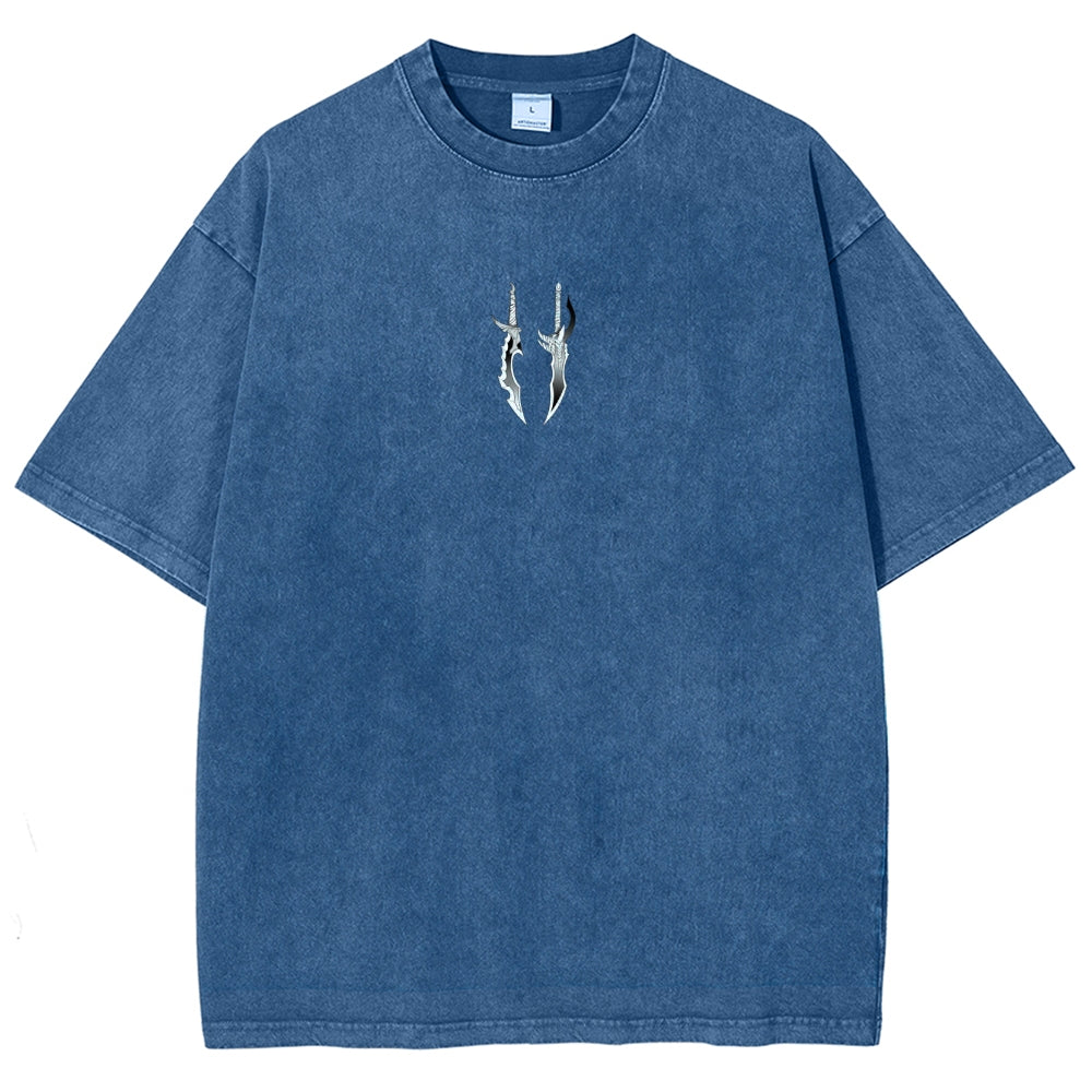 Solo Leveling Unisex Fit Polera Lavada