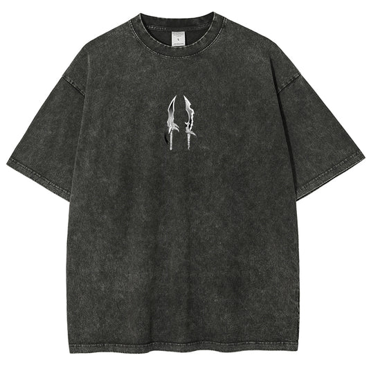 Solo Leveling Unisex Fit Polera Lavada
