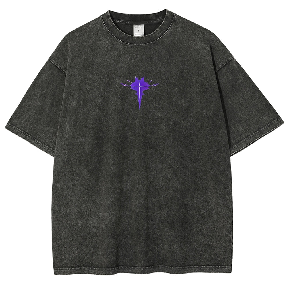 solo leveling Unisex Fit Polera Lavada 2501009735