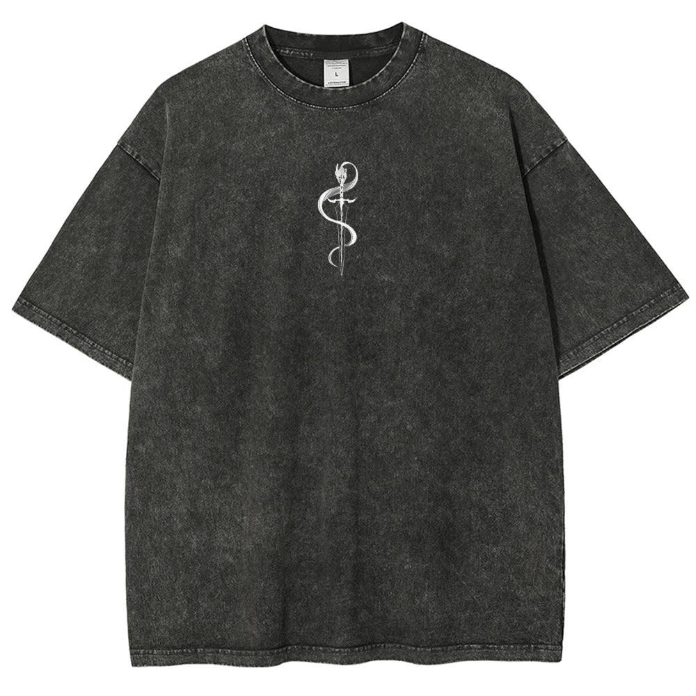 solo leveling Unisex Fit Polera Lavada 2502004303