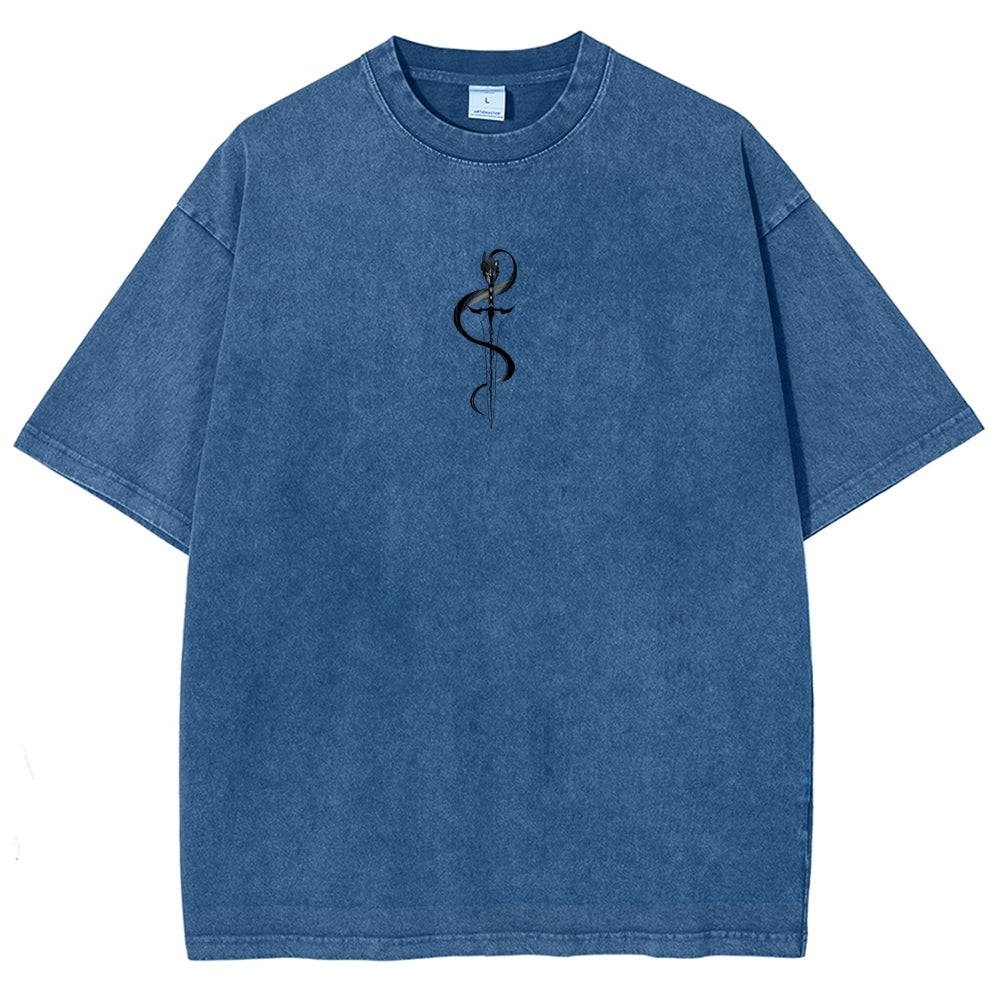 solo leveling Unisex Fit Polera Lavada 2502004303