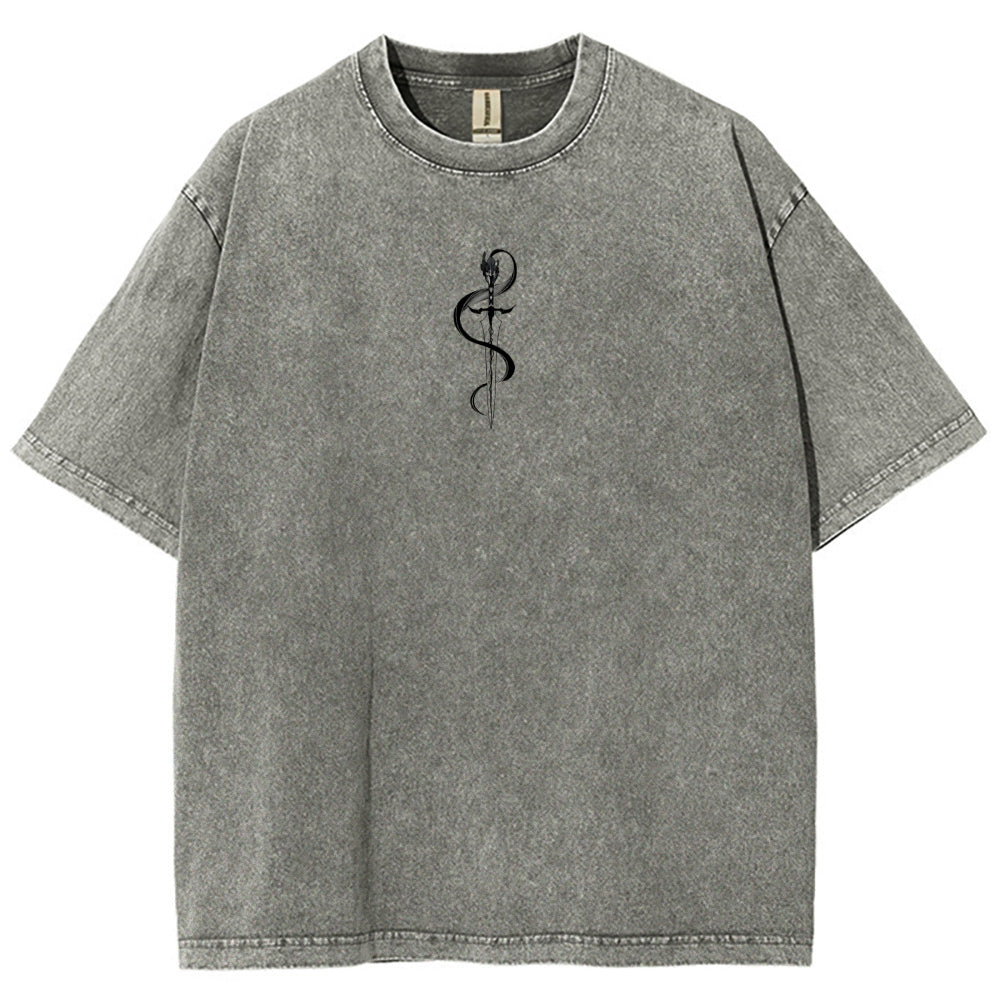 solo leveling Unisex Fit Polera Lavada 2502004303