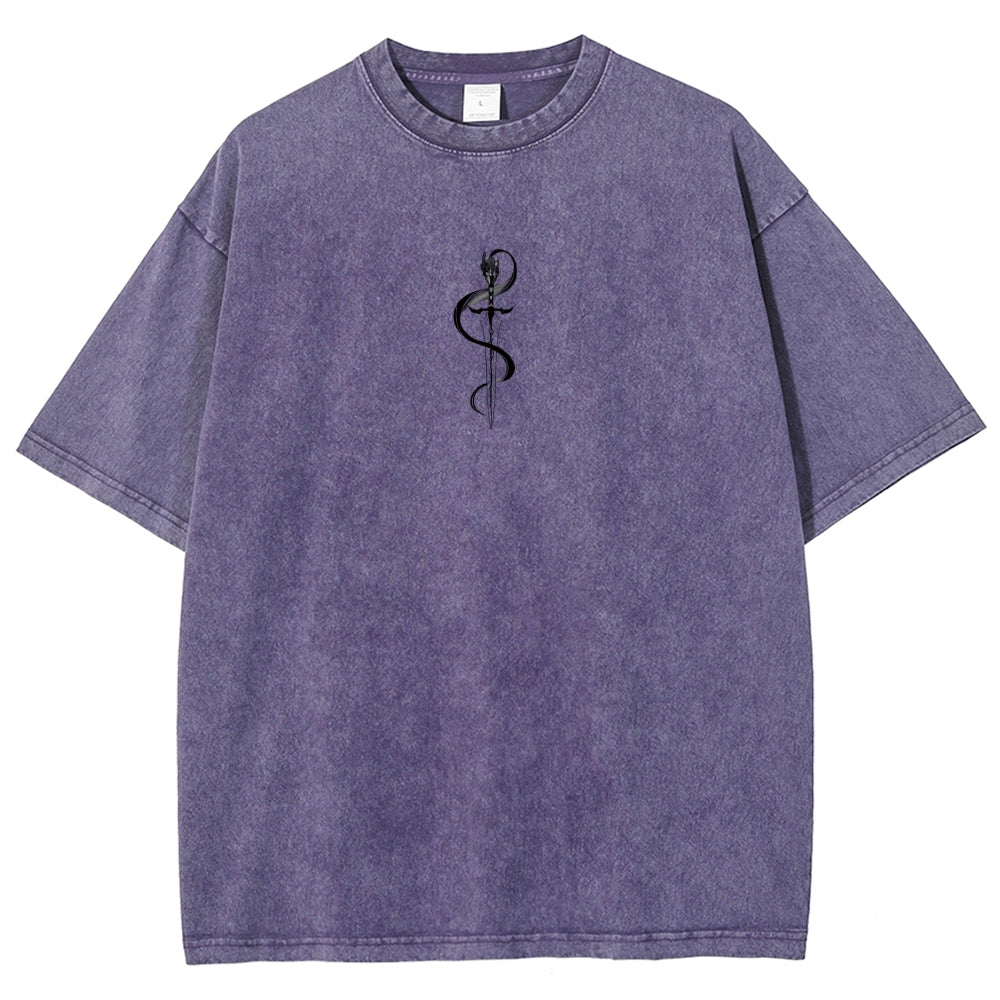 solo leveling Unisex Fit Polera Lavada 2502004303