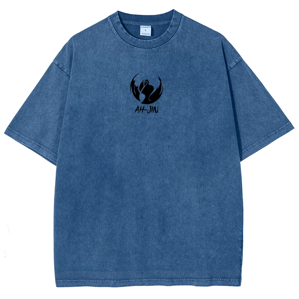 solo leveling Unisex Fit Polera Lavada 2502007458
