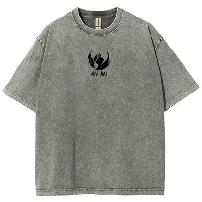 solo leveling Unisex Fit Polera Lavada 2502007458