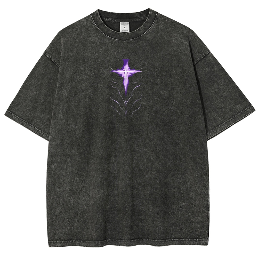 solo leveling Unisex Fit Polera Lavada 2502007460
