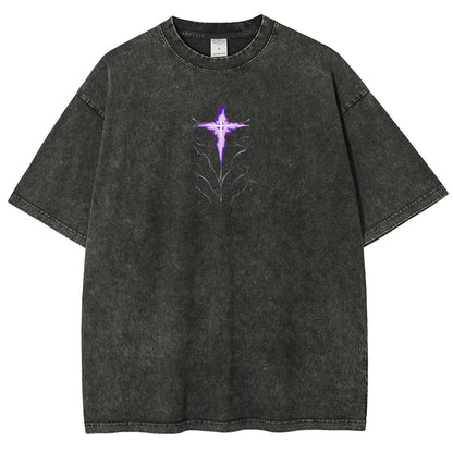 solo leveling Unisex Fit Polera Lavada 2502007460