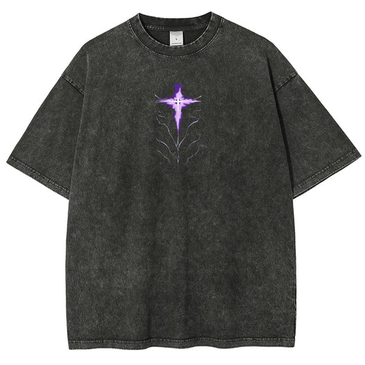 solo leveling Unisex Fit Polera Lavada 2502007460
