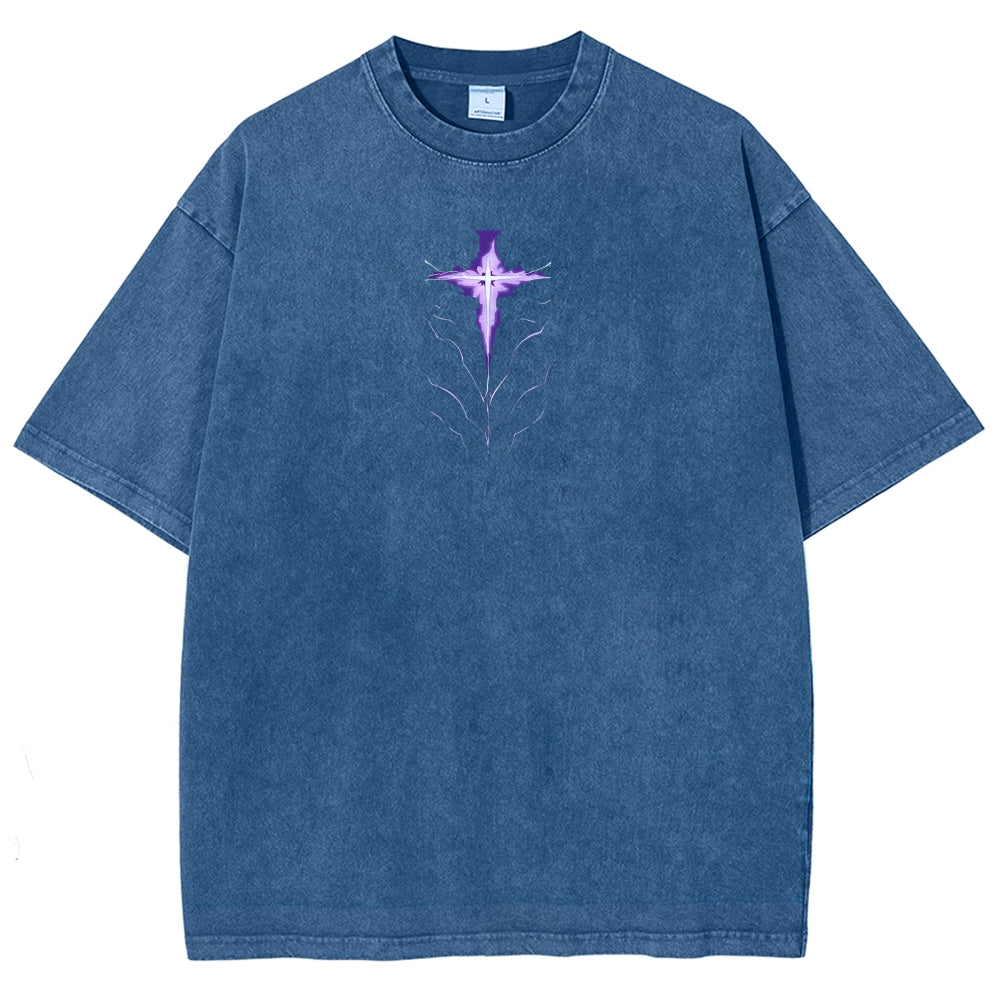 solo leveling Unisex Fit Polera Lavada 2502007460