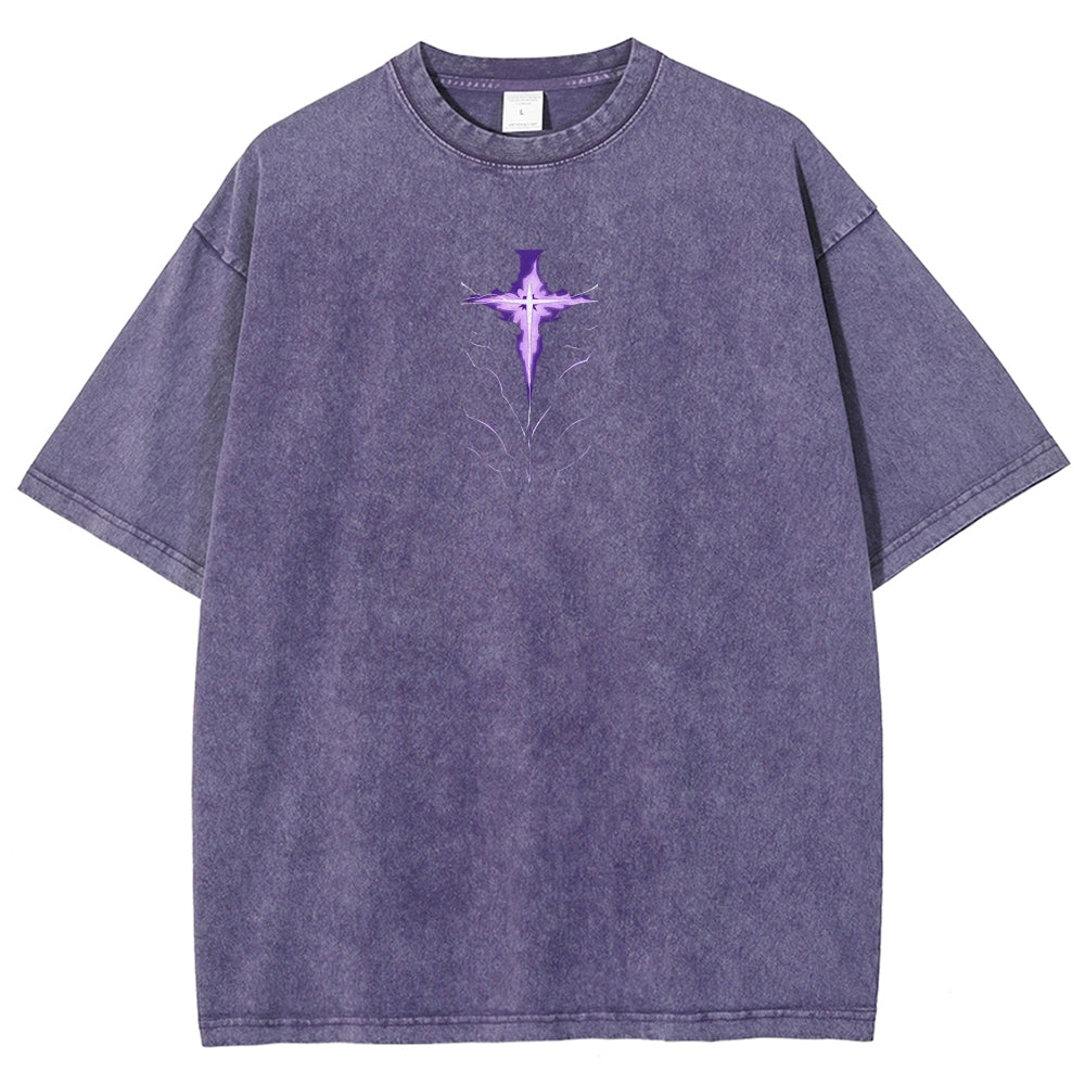 solo leveling Unisex Fit Polera Lavada 2502007460