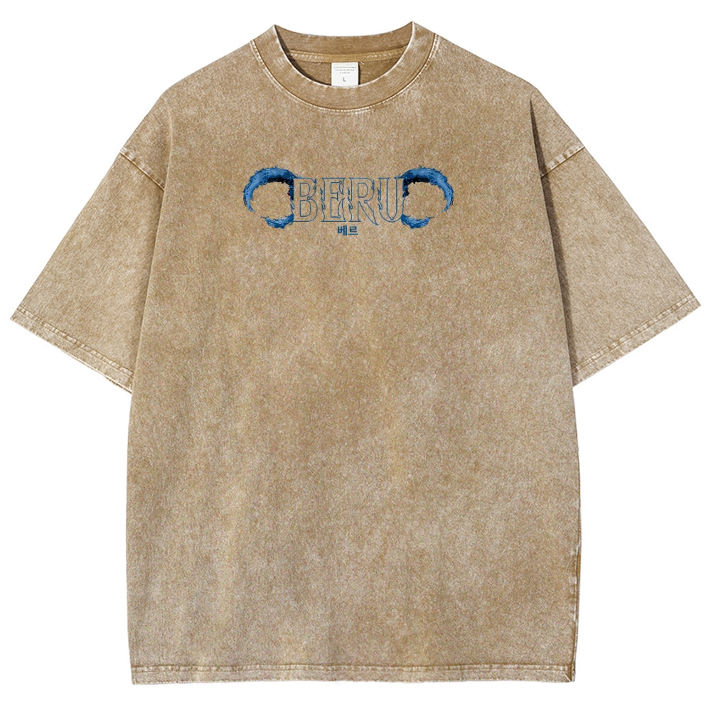 solo leveling Unisex Fit Polera Lavada 2502007532