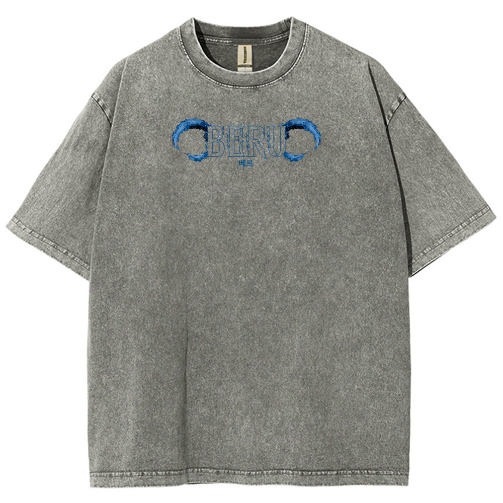 solo leveling Unisex Fit Polera Lavada 2502007532