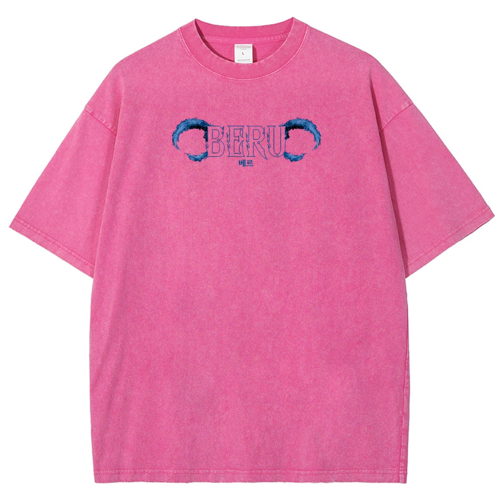 solo leveling Unisex Fit Polera Lavada 2502007532