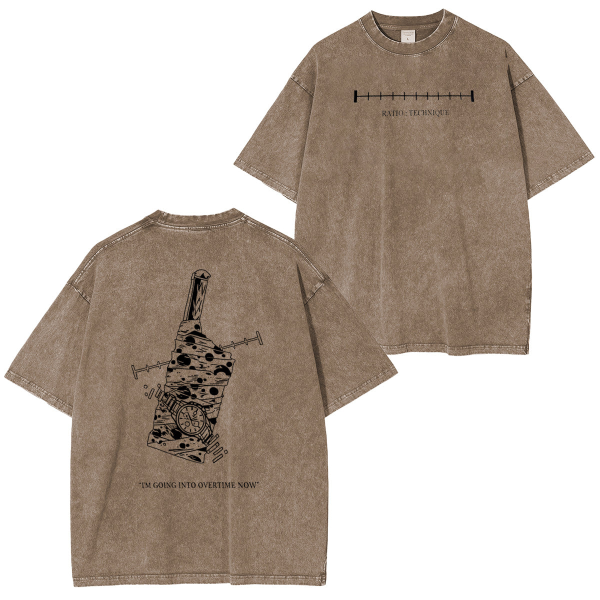 ��IM GOING INTO OVERTIME NOW�� funny Vintage washed T-shirt/Crewneck/Hoodie