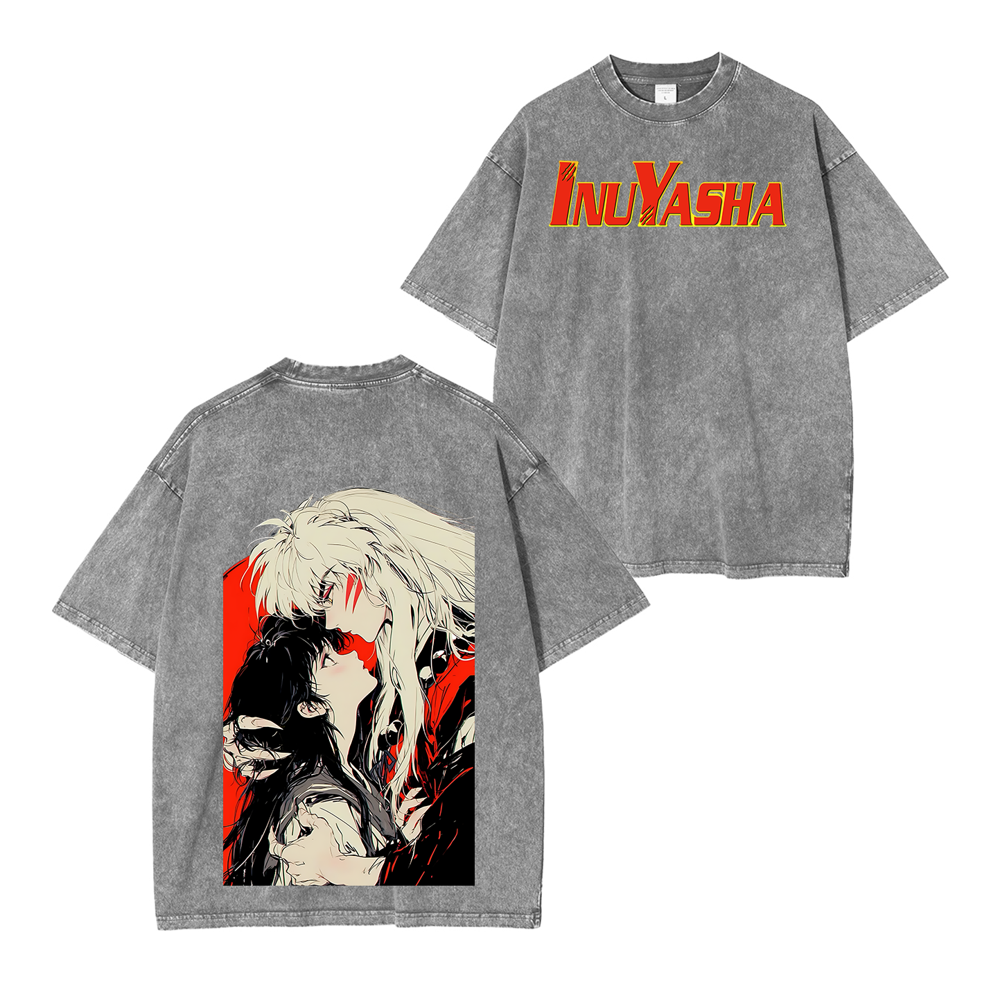 Inuyasha Vintage Polera Unisex Lavada