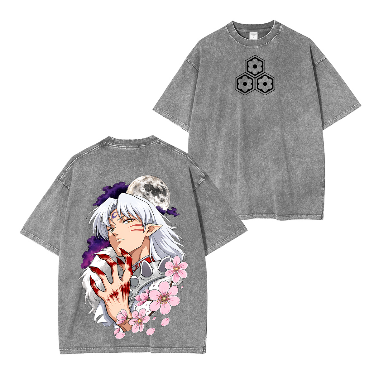 Inuyasha Vintage Polera Unisex Lavada