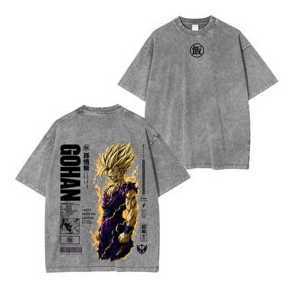 Teen Gohan Dragon Ball Vintage Unisex Washed T-shirt/Crewneck/Hoodie