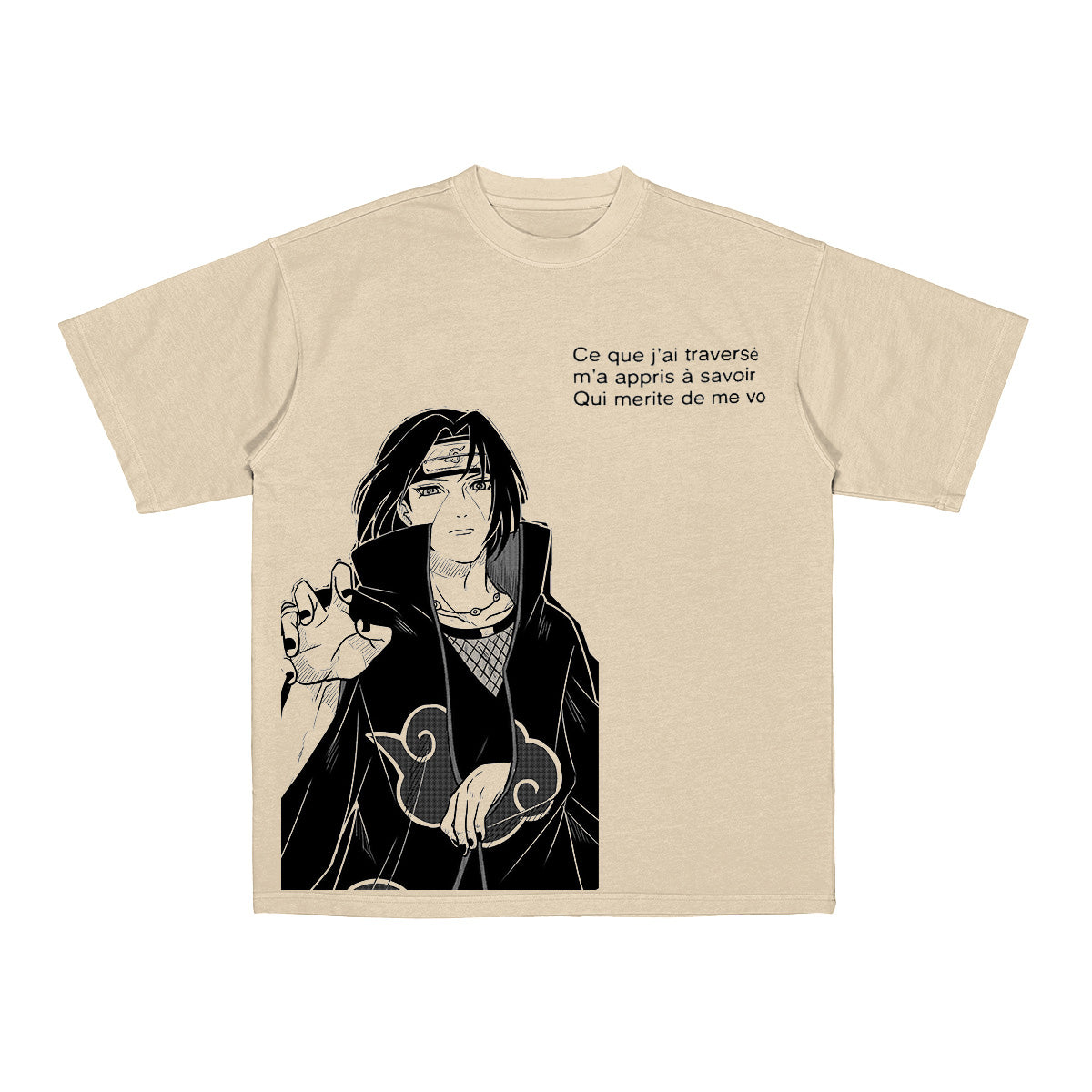 Naruto: Obito Itachi Uchiha Vintage Washed T-shirt/ Cotton T-shirt
