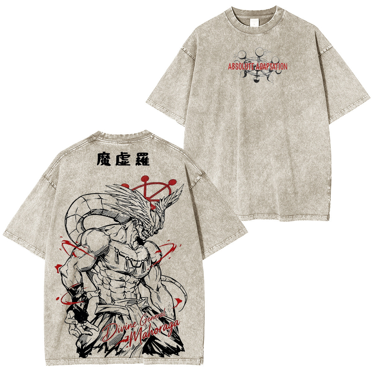 Jujutsu Kaisen :Mahoraga Polera Lavada Vintage