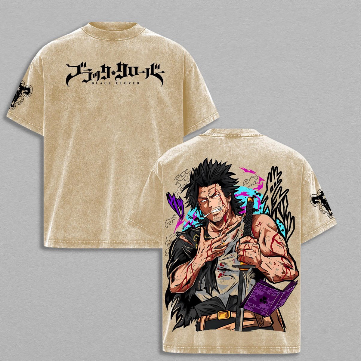 Yami Sukehiro Black Clover Polera Lavada