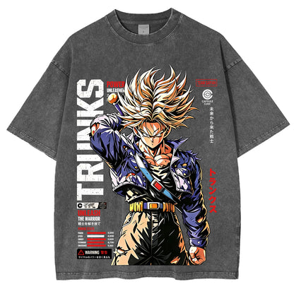 Future Trunks Dragon Ball Vintage Unisex Washed T-Shirt