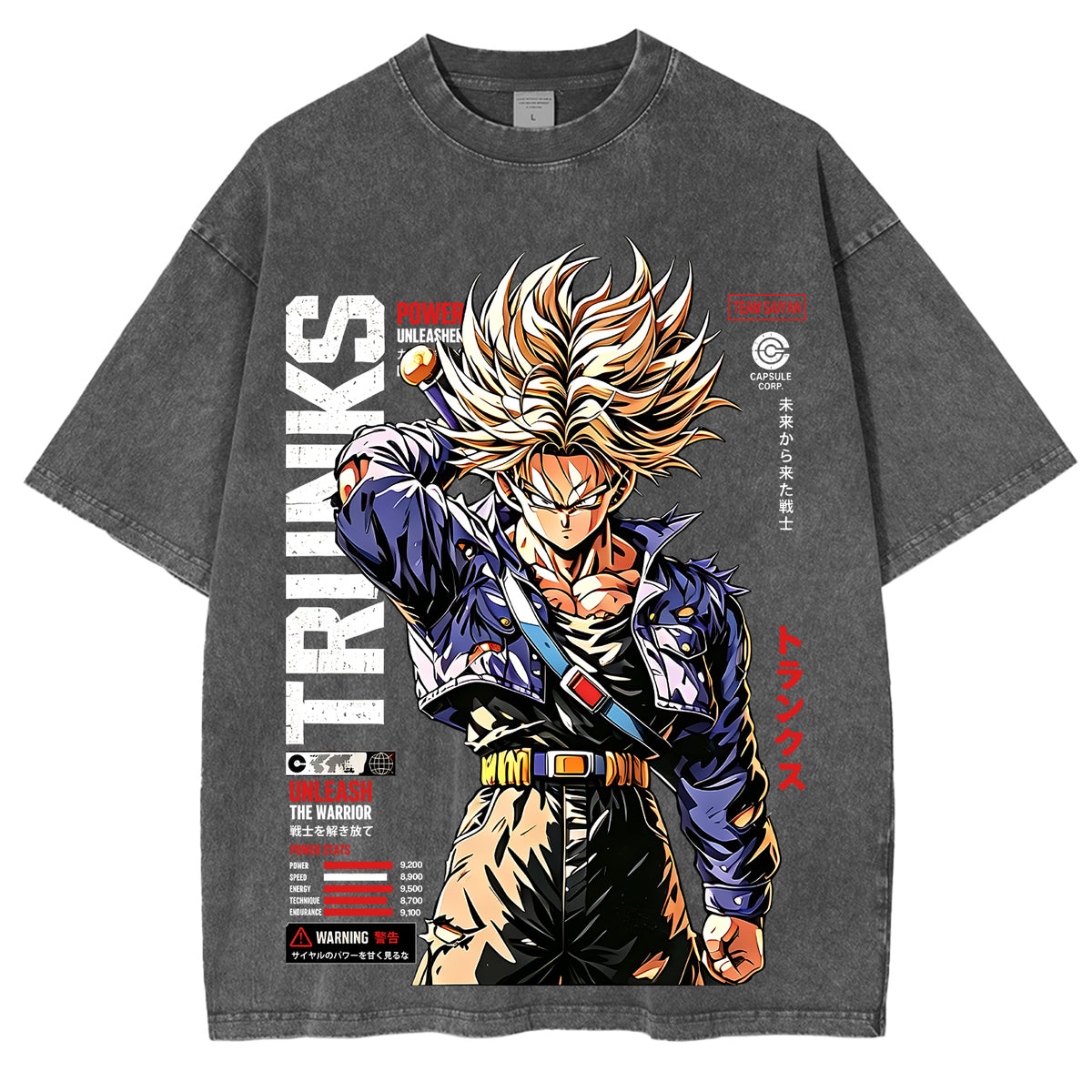 Future Trunks Dragon Ball Vintage Polera Unisex Lavada
