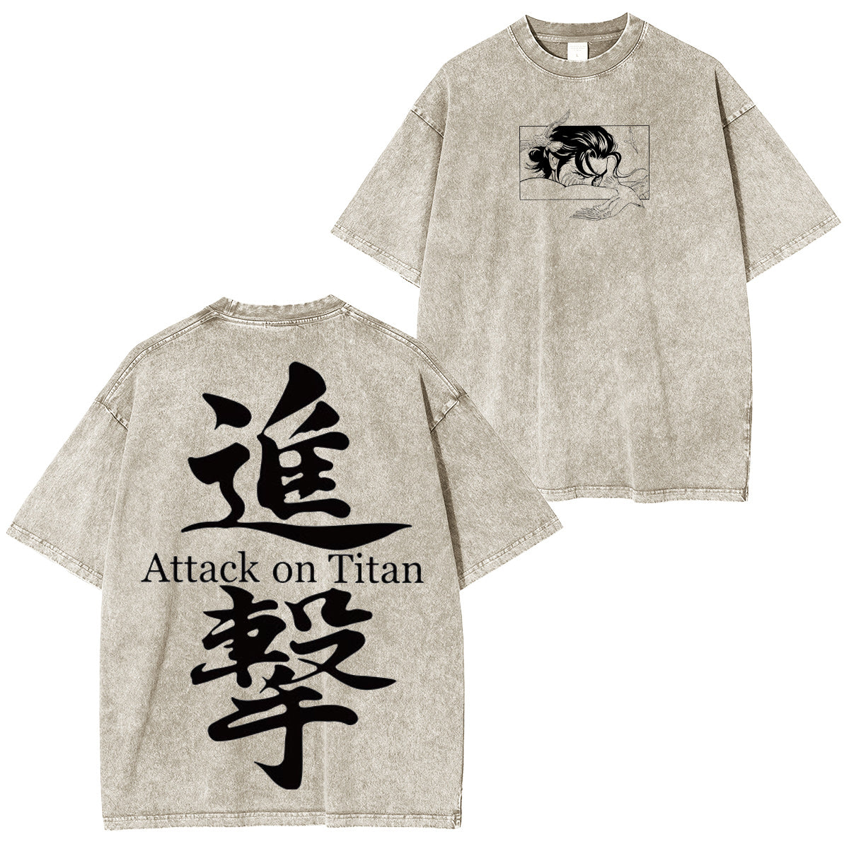 Attack On Titan Washed T-shirt/Crewneck/Hoodie