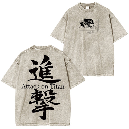 Attack On Titan Washed T-shirt/Crewneck/Hoodie