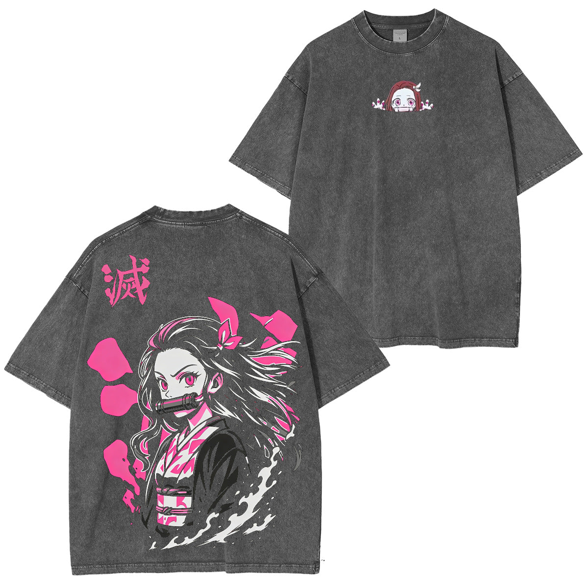 Kamado Nezuko Demon Slayer Washed T-shirt/Crewneck/Hoodie
