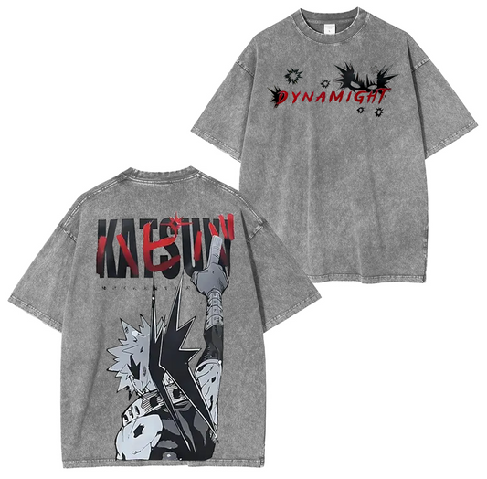 Bakugou,My Hero Academia Anime Polera Lavada