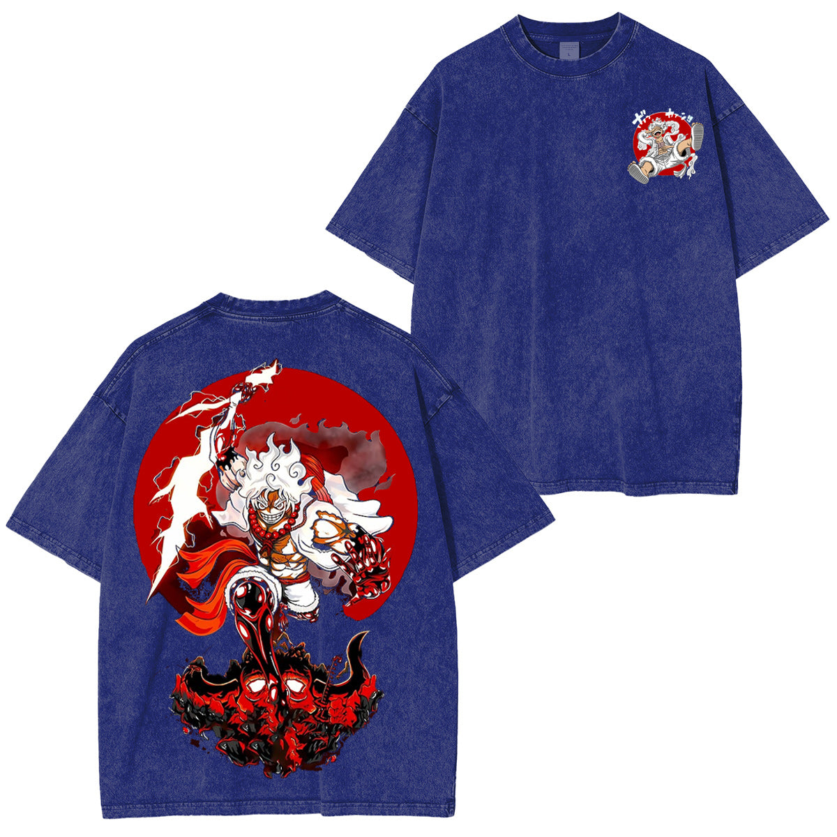 Luffy Gear 5 One Piece Washed T-shirt/Crewneck/Hoodie