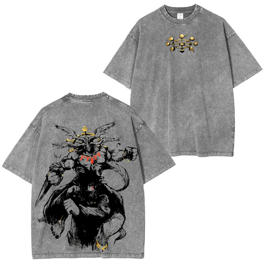 Sukuna vs. Makura jujutsu kaisen Washed T-shirt/Crewneck/Hoodie