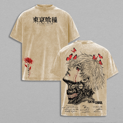 Ken Kaneki Tokyo Ghoul Polera Lavada/Crewnec