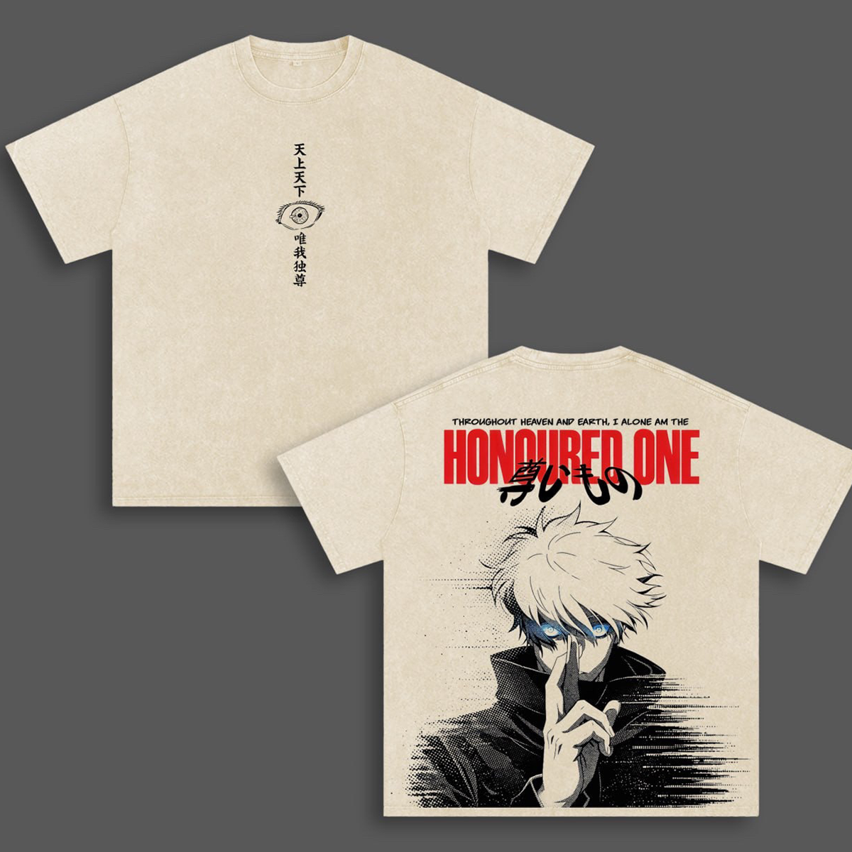 Gojo Satoru - The Honoured One Polera Lavada