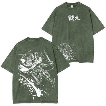 Attack on Titan Anime Polera Lavada
