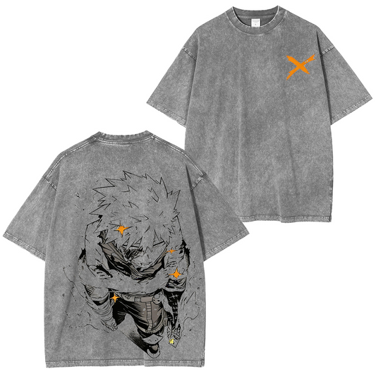 My Hero Academia Vintage washed T-shirt/Crewneck/Hoodie