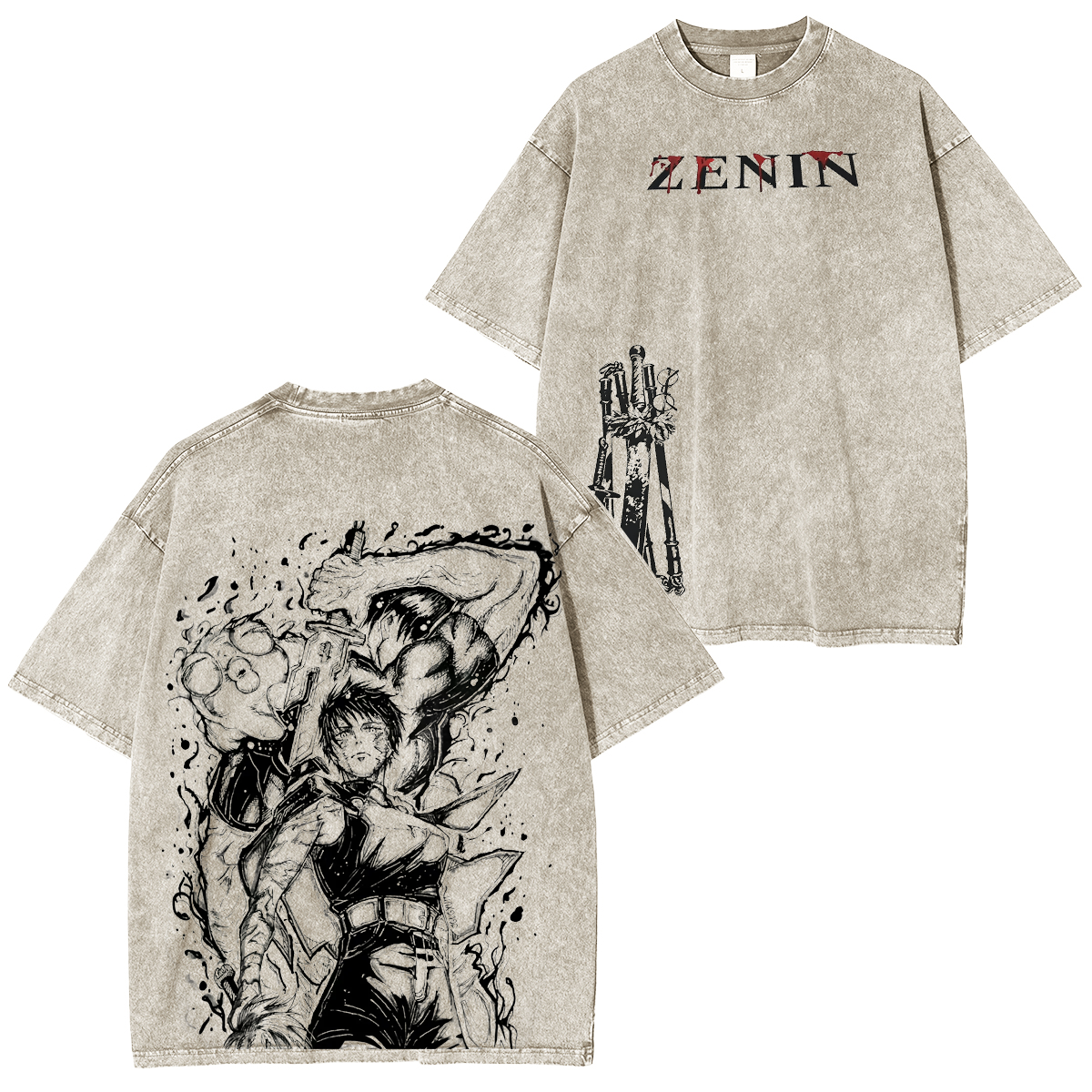 Jujutsu Kaisen Vintage washed T-shirt/Crewneck/Hoodie