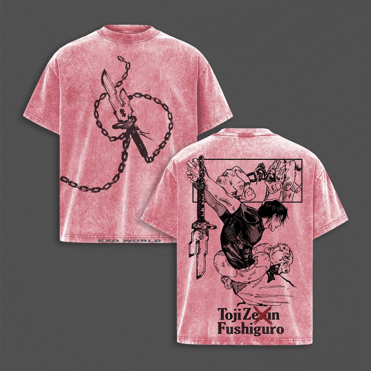 TojiZe an Fushiguro washed T-shirt/Crewneck/Hoodie