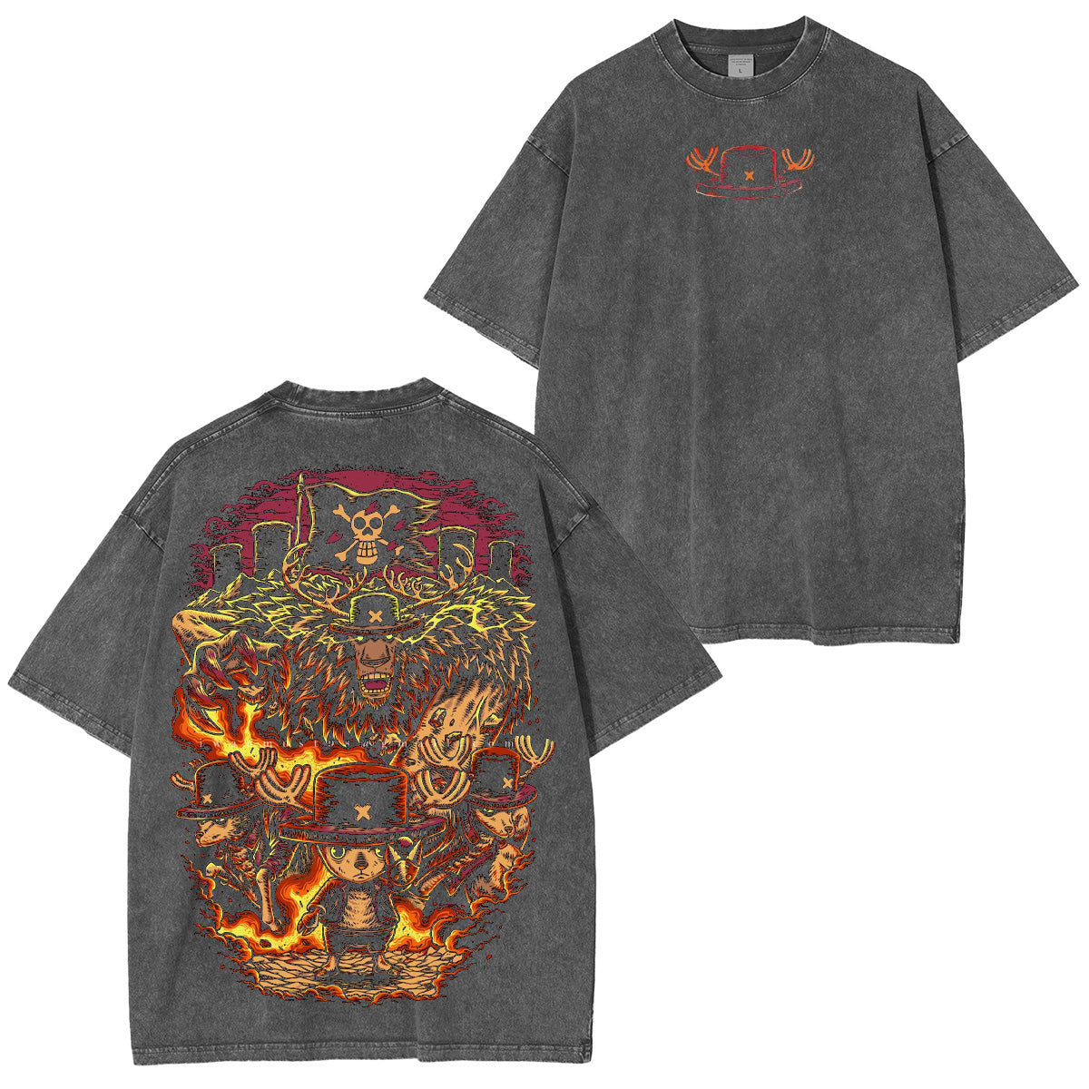 One Piece Washed T-shirt/Crewneck/Hoodie