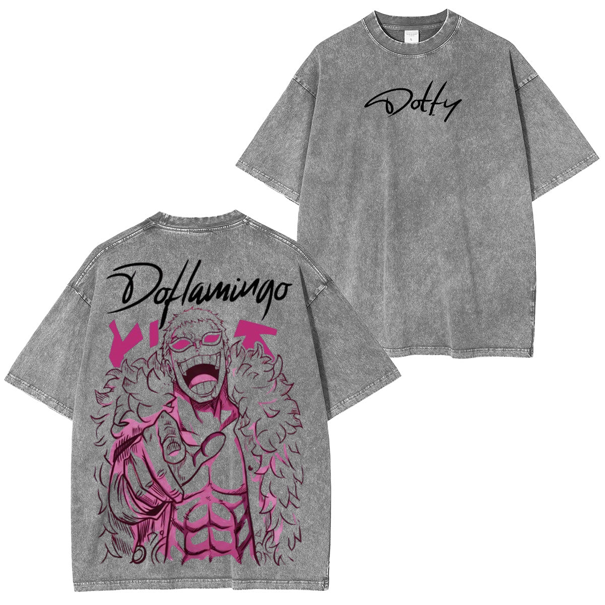 One Piece doflamingo Washed T-shirt/Crewneck/Hoodie