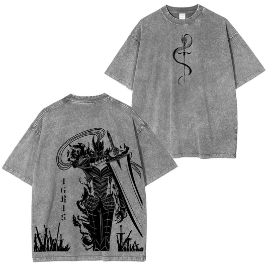Igris Solo Leveling Anime Washed T-shirt/Crewneck/Hoodie