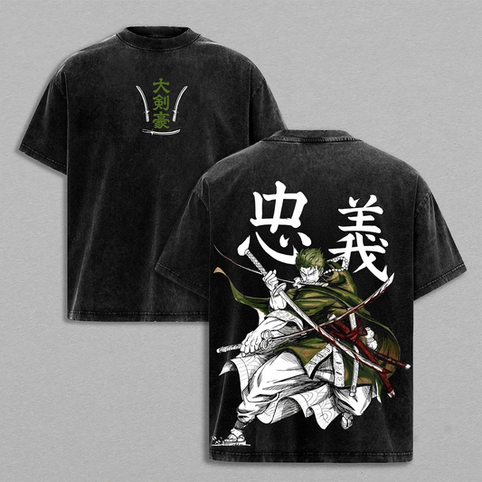 Roronoa Zoro One Piece Washed T-shirt/Crewneck/Hoodie