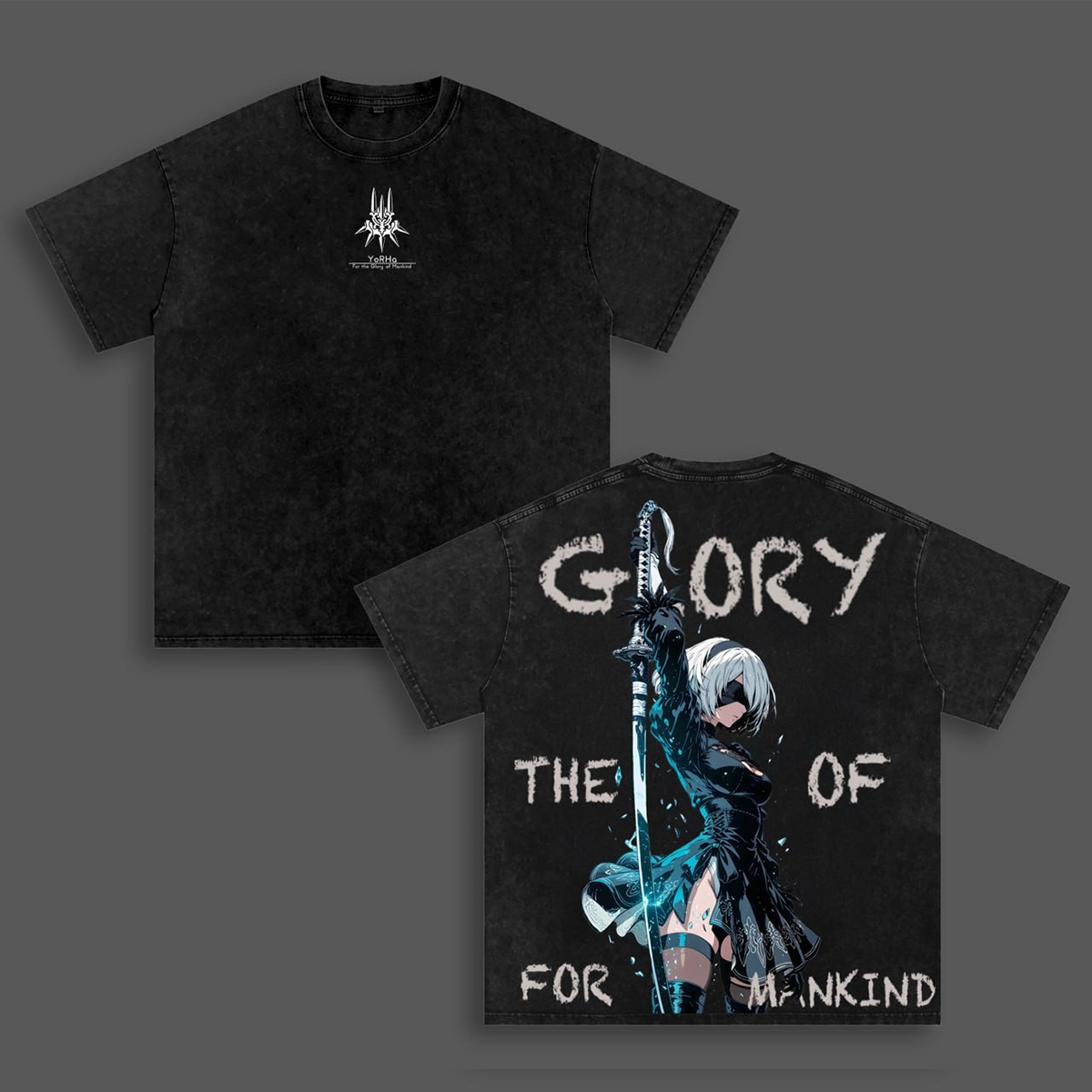YoRHa Washed T-shirt/Crewneck/Hoodie