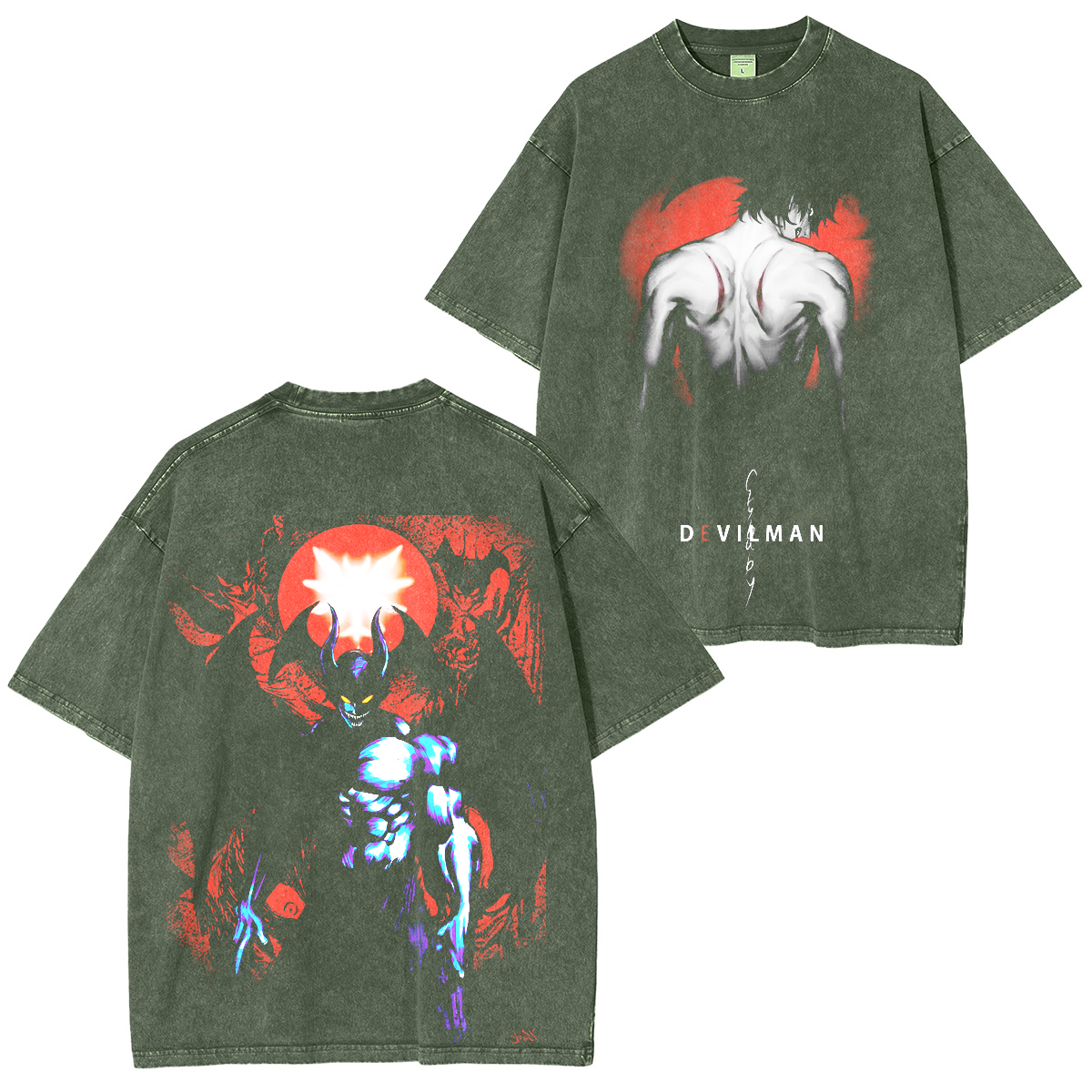 Devilman Crybaby Akita Washed T-shirt/Crewneck/Hoodie