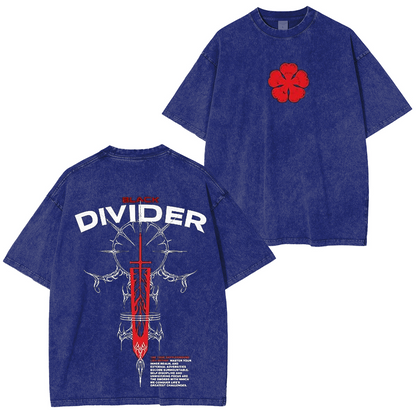 Black clover Polera Unisex Lavada