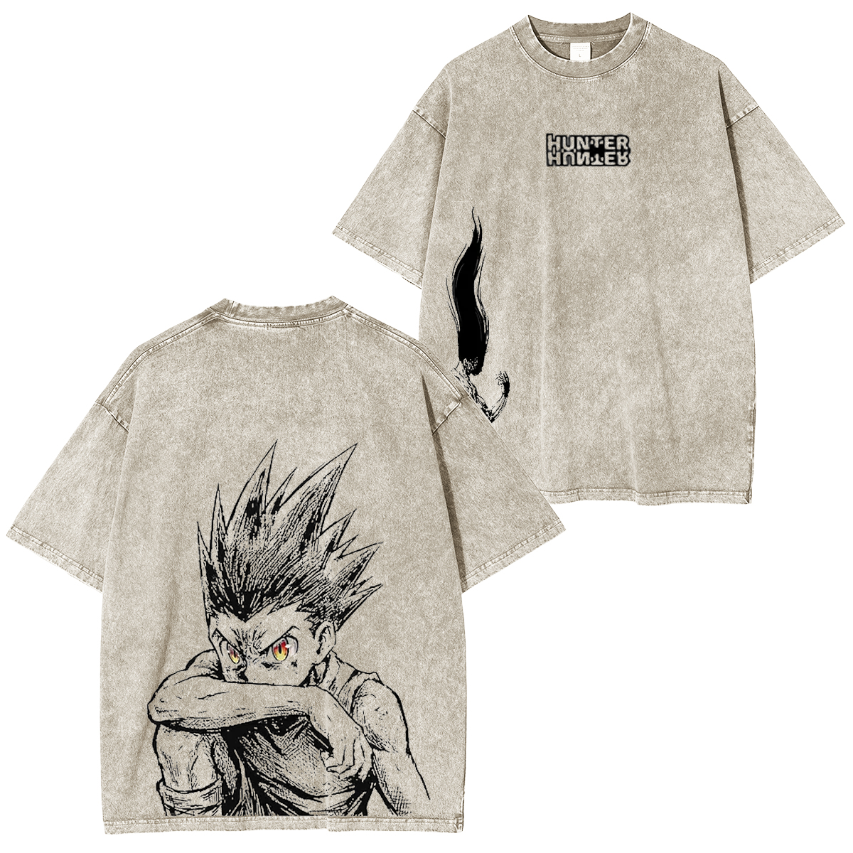 Hunter x Hunter Gon Freecss Printed Polera Unisex Lavada