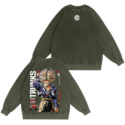 Future Trunks Dragon Ball Vintage Unisex Washed T-Shirt
