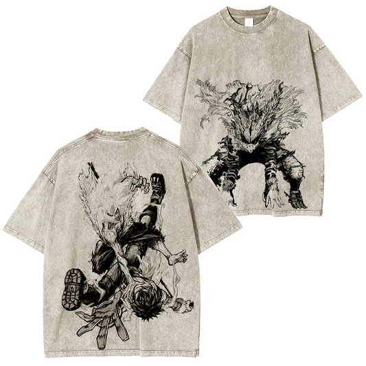 My Hero Academia Polera Lavada Vintage